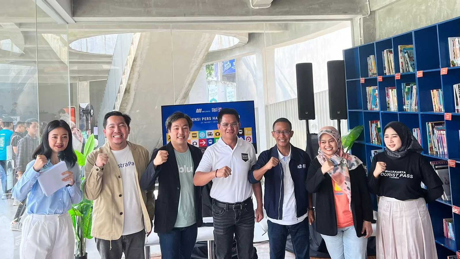 Konferensi Pers Festival Hari MRT 2024 di Blok M, Jakarta, Sabtu (23/3/2024). Ist