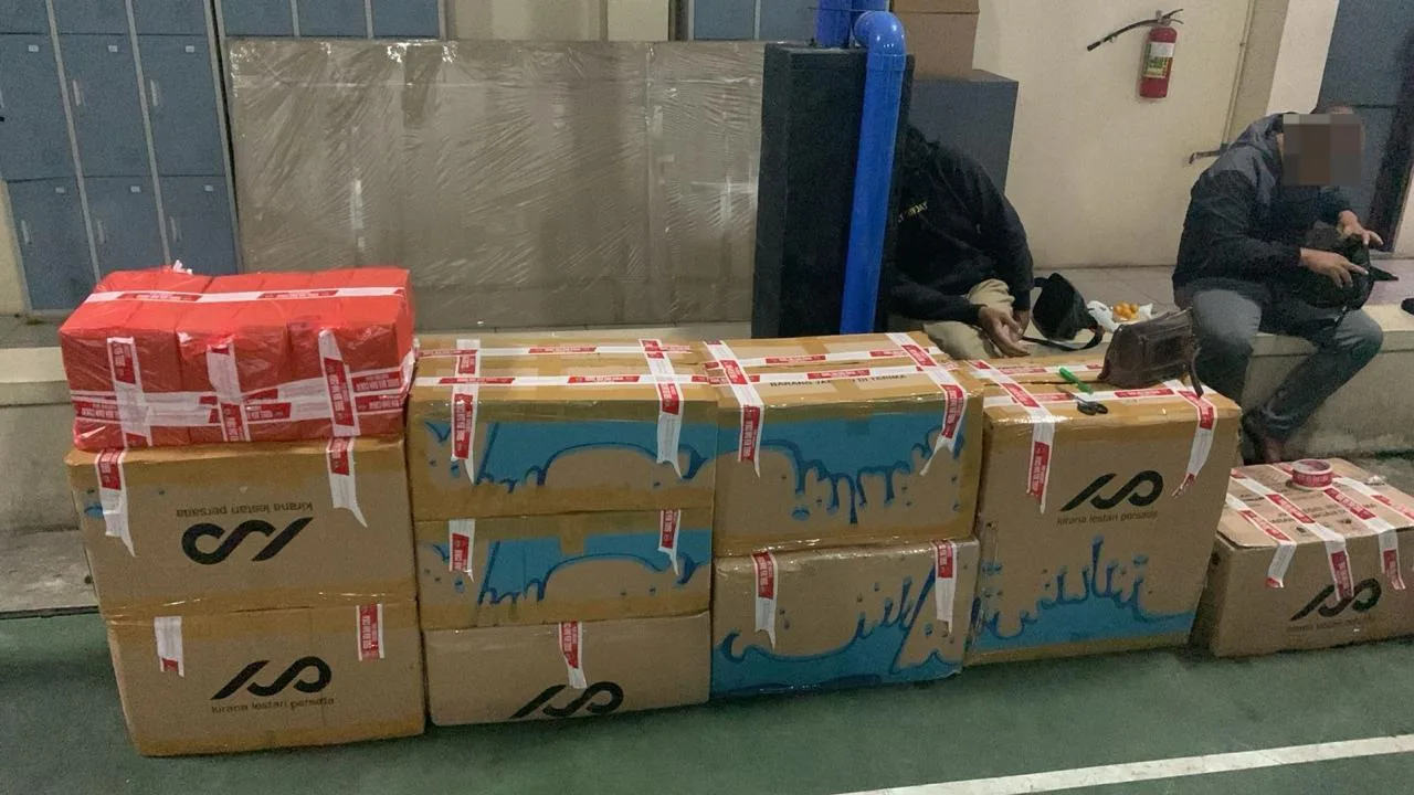 Barang bukti rokok ilegal yang berhasil diamankan petugas bea dan Cukai Malang. Ist.