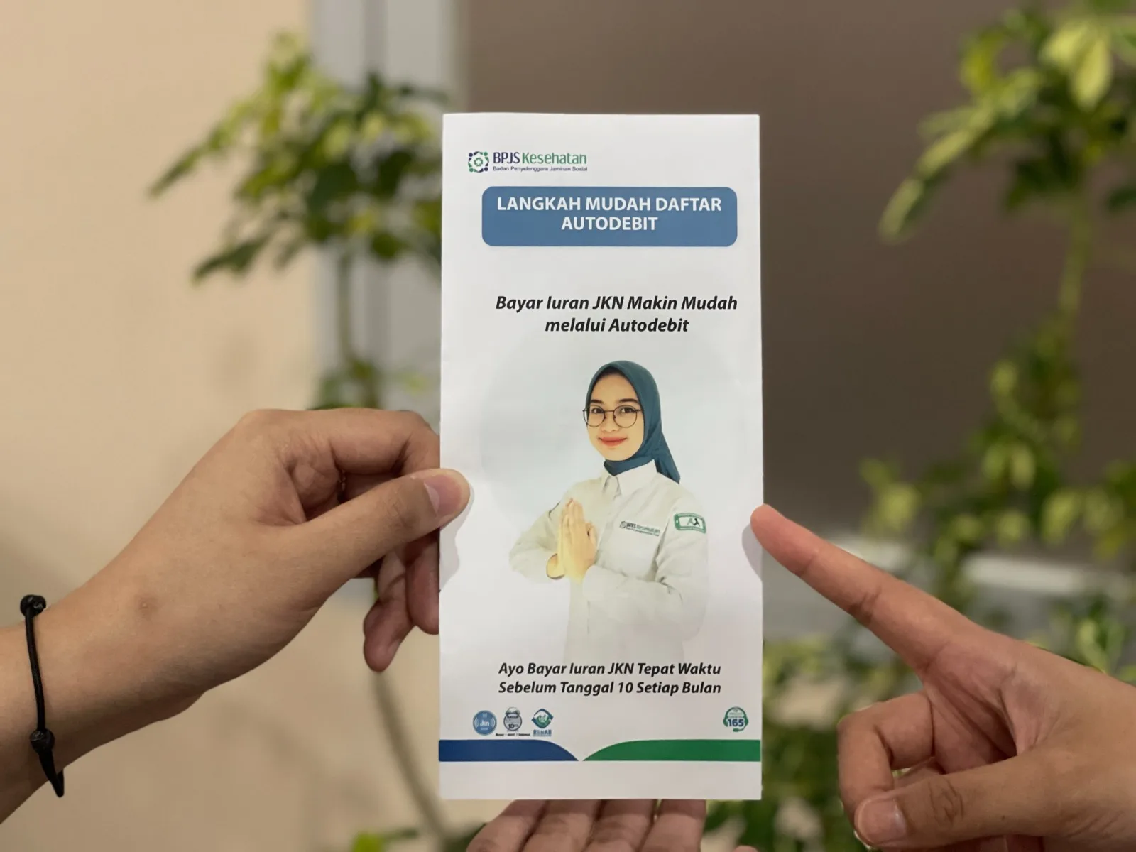 Cara daftar autodebet iuran JKN dalam gadget. Ist.