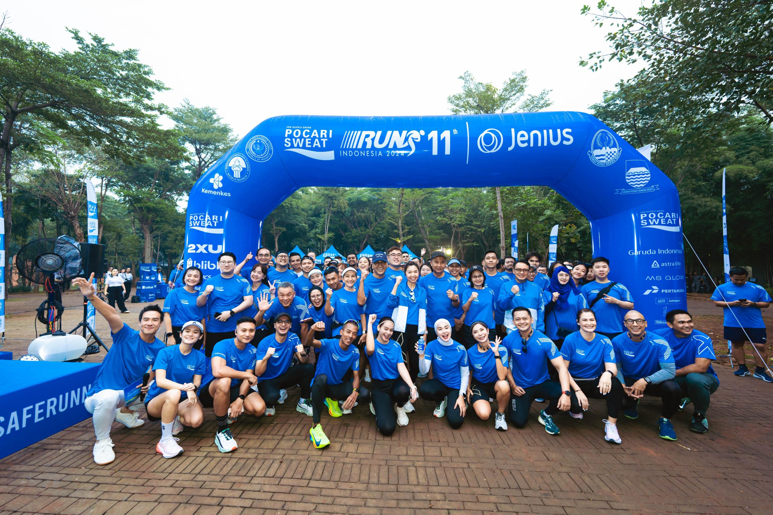 Lari Pagi  Bersama POCARI SWEAT Family. Ist.