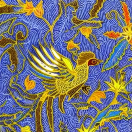 Motif batik dengan memanfaatkan Generative AI. Ist