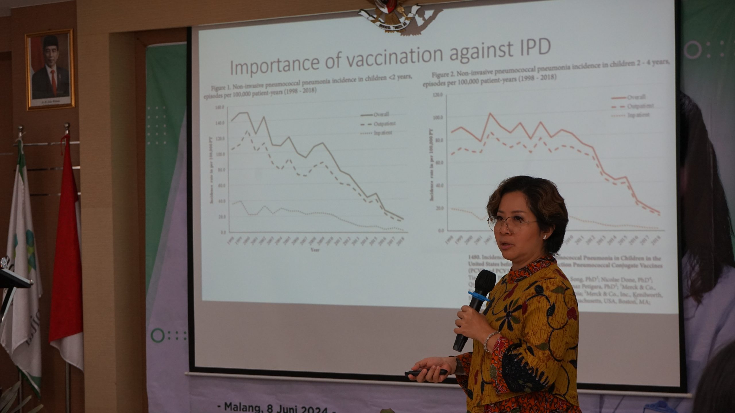 Dokter Spesialis Anak Konsultan Tropik Infeksi,  Irene Ratridewi pada Talkshow: Pentingnya Pencegahan Pneumonia pada Anak Sejak Dini” di Srikandi Hall Persada Hospital, Sabtu (8/6/2024). Istimewa