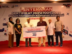JNE Raih Sertifikasi ISO untuk Sistem Manajemen Keamanan Informasi