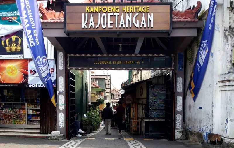 Kampung wisata Kayutangan Heritage, Kota Malang, Jawa Timur, menjadi destinasi unggulan wisata nasional. Foto: Tugusatu/Bagus Suryo