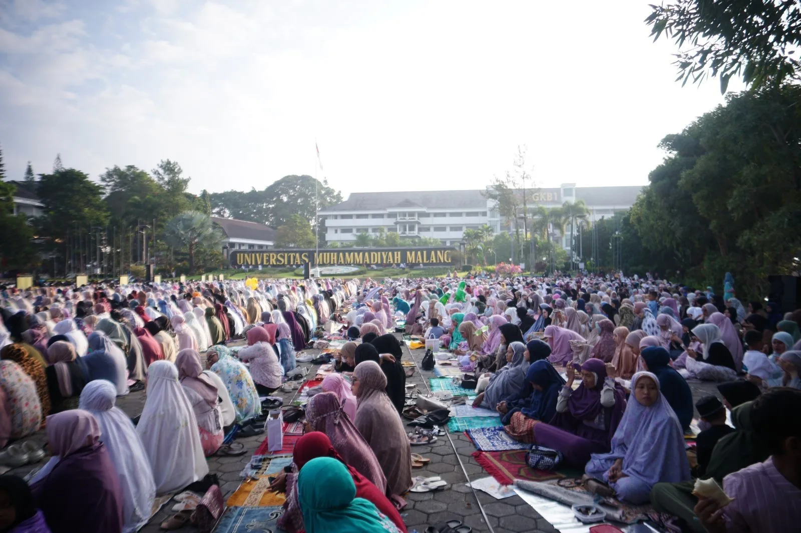 Suasana salat Iduladha di UMM, seni (17/6/2024). Ist