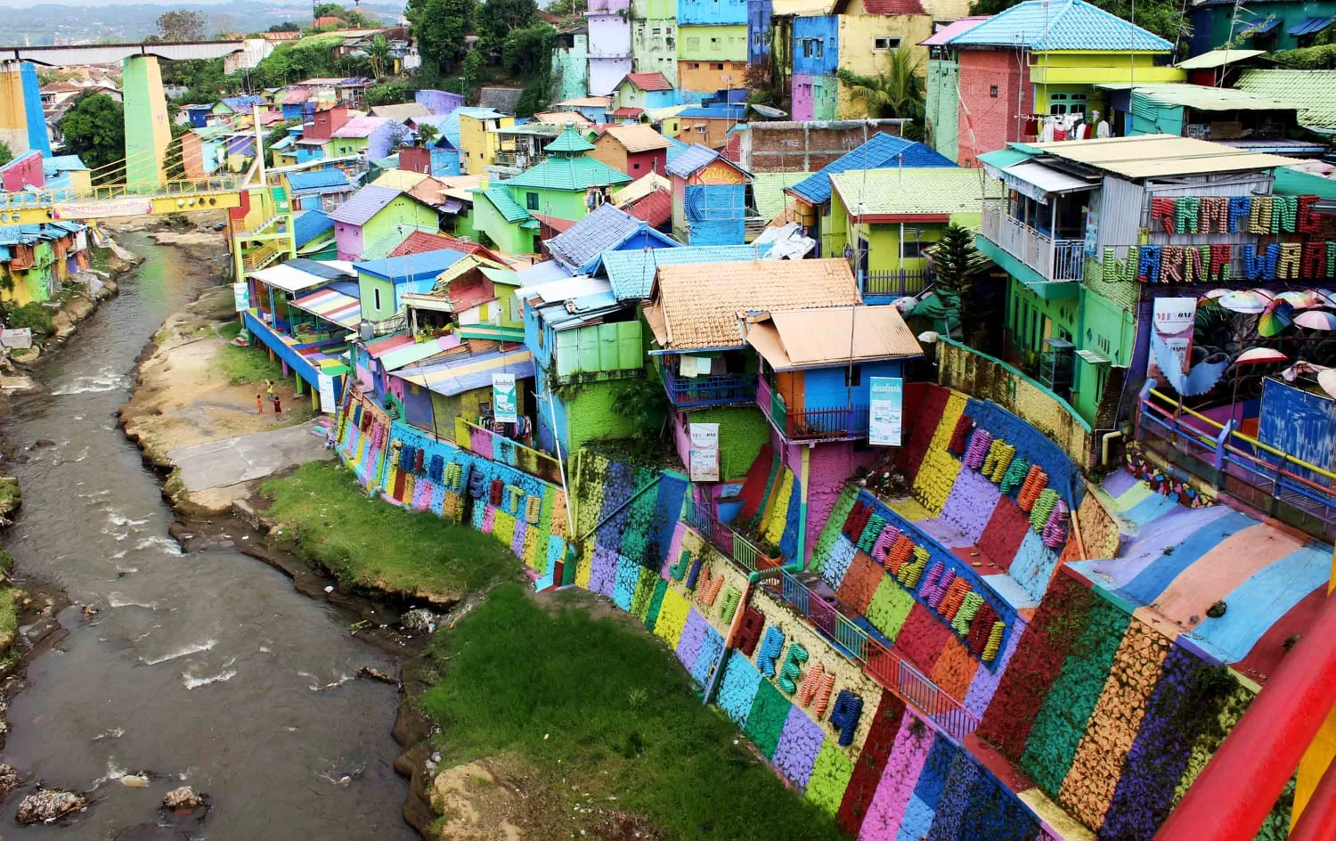 Kampung Warna Warni di Kota Malang. Tugusatu/Bagus Suryo