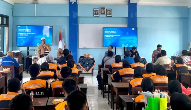 Program Brantas Goes to School (Bagoes) di SMK Brantas Karangkates.