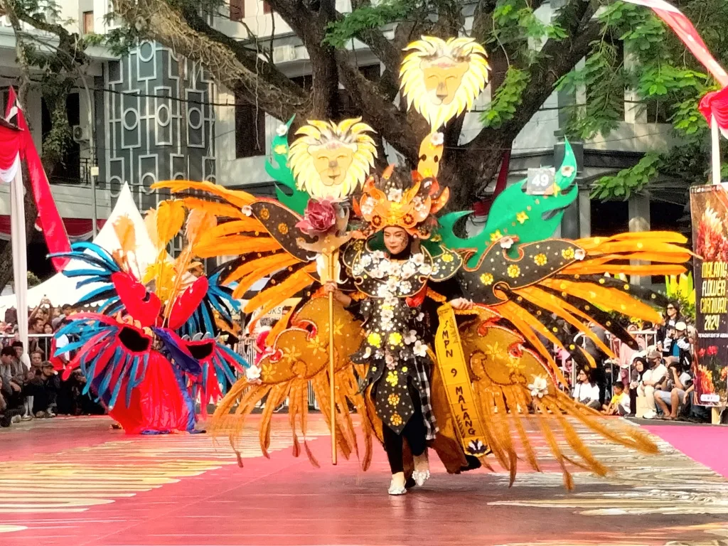 Gelaran Malang Flower Carnival di Alun-Alun Tugu, Kota Malang, beberapa waktu lalu. Foto: Dok. Tugusatu