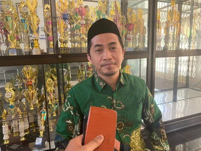Sekretaris Lemabaga Falakiyah Kota Malang, Miftahudin Azmi. Tugusatu/Andhena Wisnu Wardana
