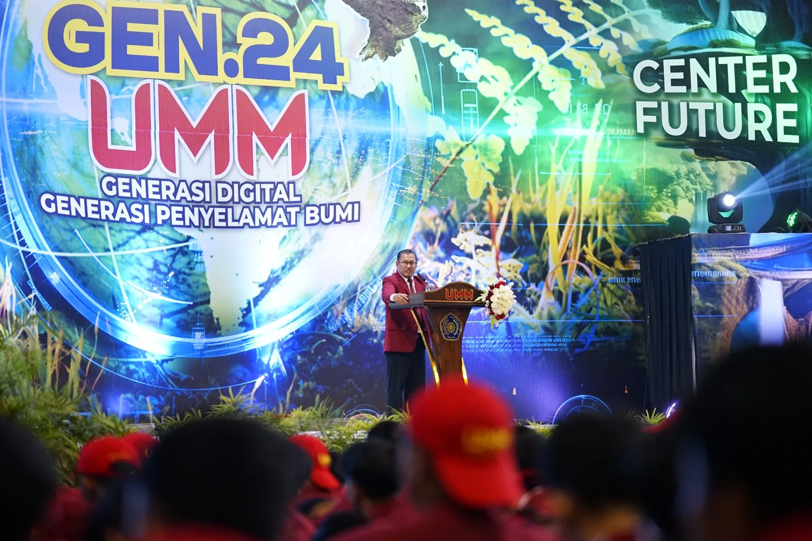 Rektor UMM, Prof. Nazaruddin Malik, pada Pengenalan Studi Mahasiswa Baru (Pesmaba) UMM, Rabu (11/9/2024). Istimewa