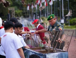 Ribuan Perkutut Lokal Dilepas pada Pembukaan Pesmaba UMM 2024