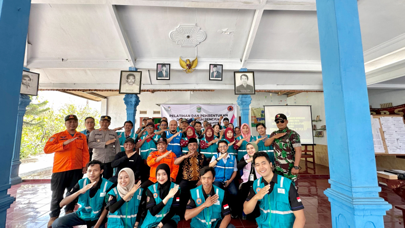 PLN Nusantara Power UP Brantas berkolaborasi dengan BPBD Kabupaten Malang membentuk Destana (Desa Tangguh Bencana) ke-113. Foto: PLN NP UP Brantas