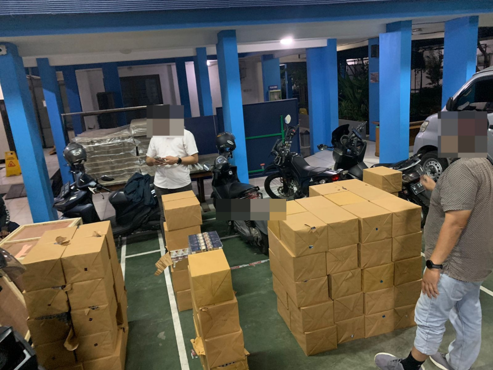 Barang bukti rokok ilegal yang berhasil diamankan petugas. Istimewa
