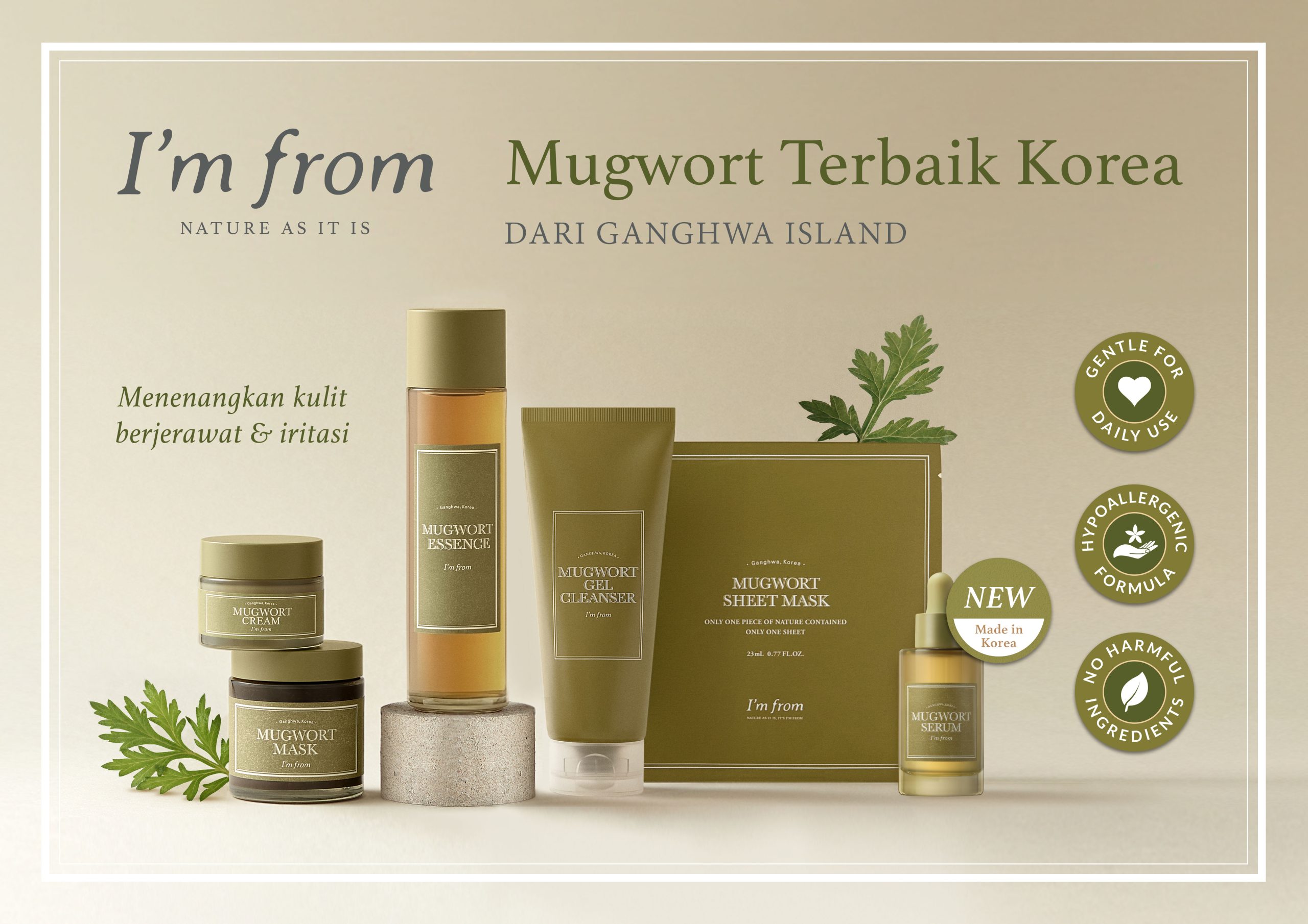 Mugwort Serum dari I’m From. Istimewa