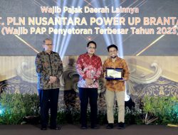 PLN Nusantara Power UP Brantas Terima Penghargaan Patuh Wajib PAP Tahun 2023