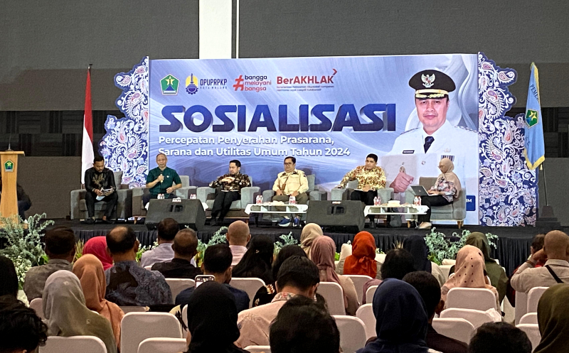 Sosialisasi Percepatan Penyerahan Prasarana, Sarana dan Utilitas Kota Malang di Auditorium Malang Creative Center Lantai 7, Kamis, (7/11). Foto: Tugusatu/Andhena Wisnu Wardana