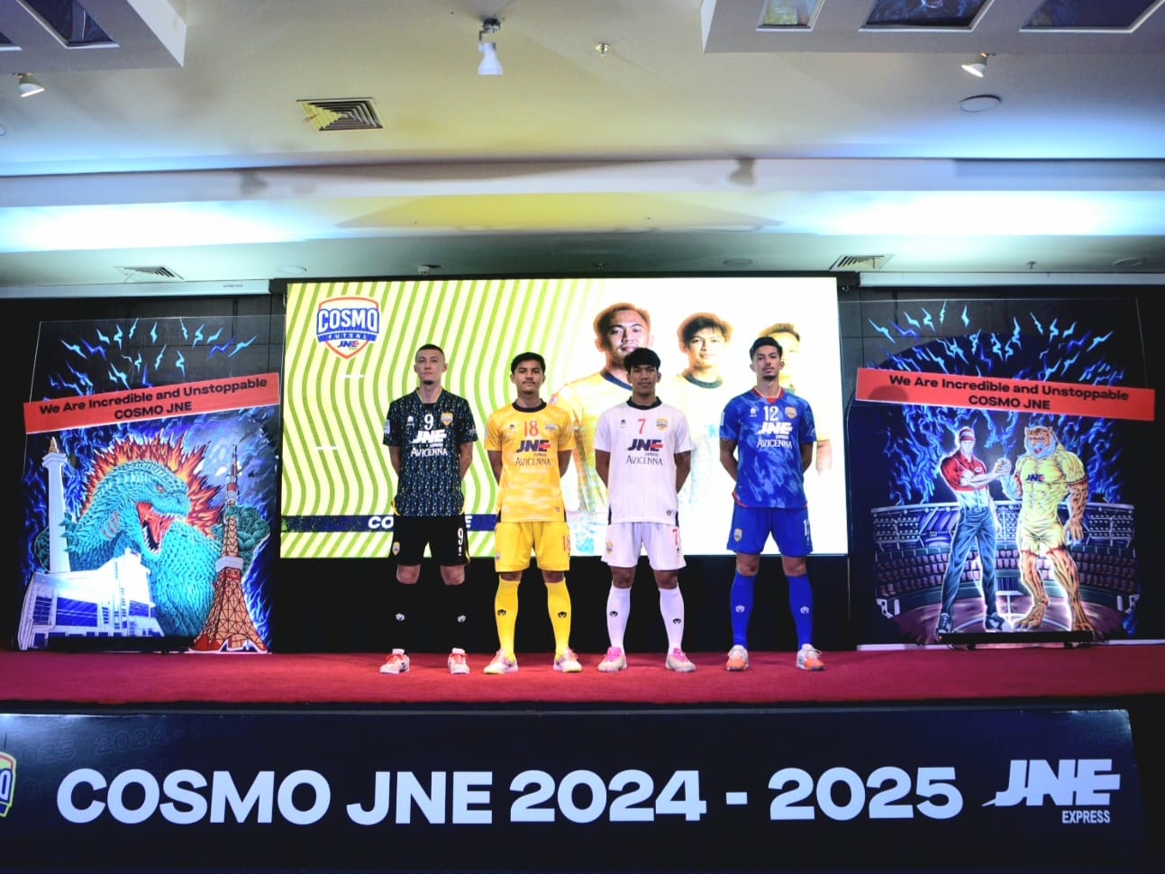 Official jersey baru Cosmo JNE 2024/2025. Istimewa