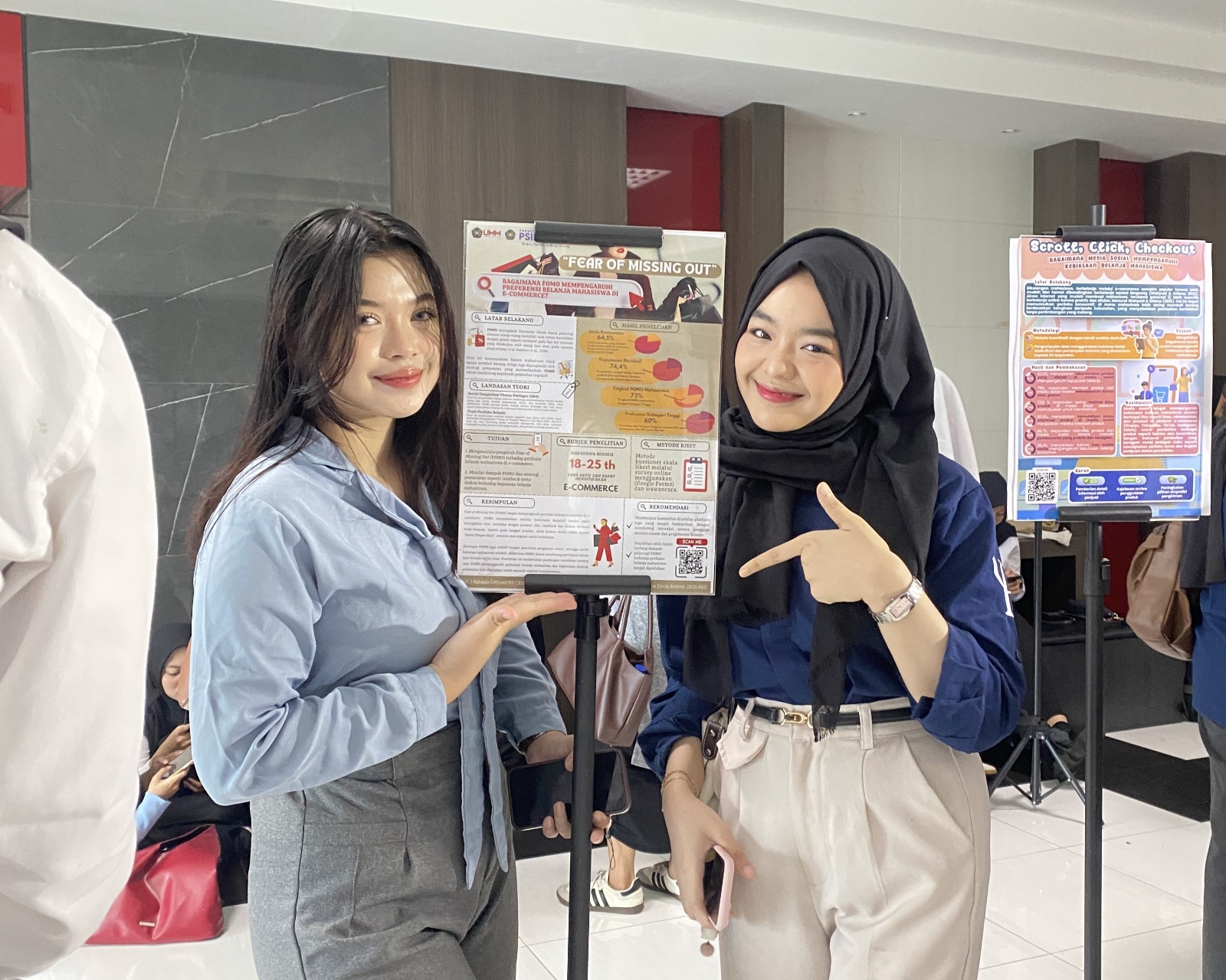 Pameran Poster Psikologi Konsumen di UMM. Istimewa