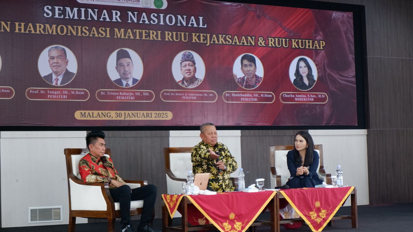Seminar Nasional: Sinkronisasi dan Harmonisasi Materi RUU Kejaksaan dan RUU KUHAP di Fakultas Hukum Universitas Muhammadiyah Malang, Kamis (30/1/2025). Istimewa