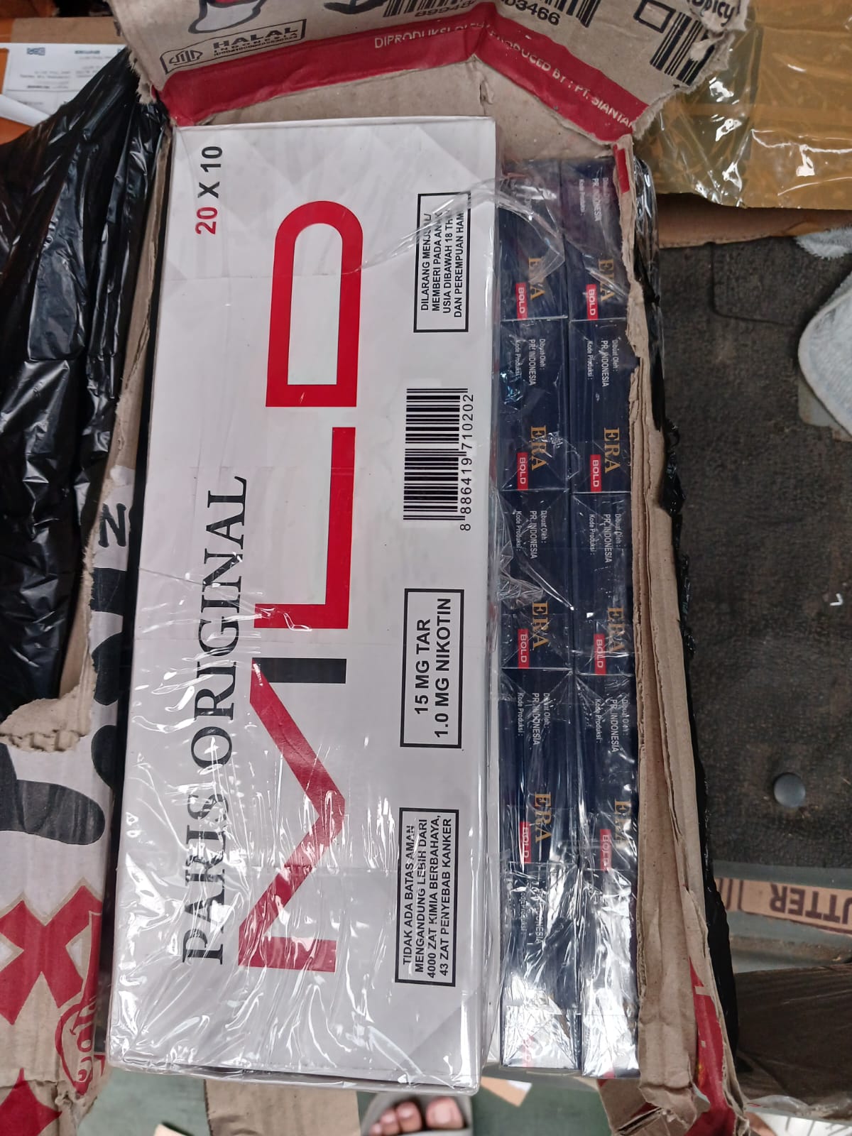 Rokok ilegal yang berhasil diamankan petugas Bea Cukai Malang. Istimewa