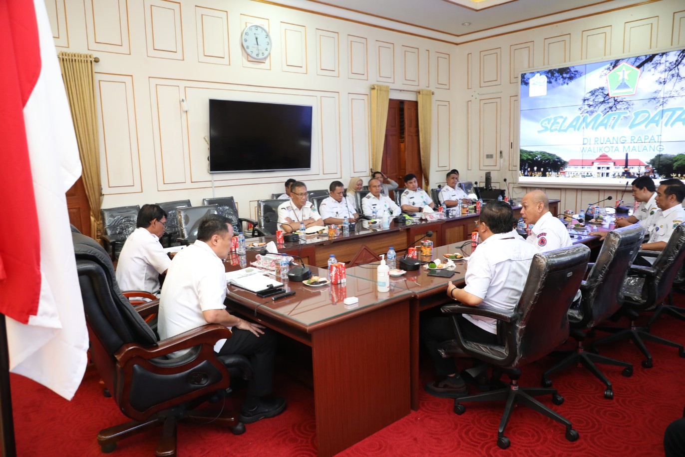 Perangkat daerah Kota Malang rapat koordinasi penanganan banjir. Foto: Dok. Bagian Prokompim