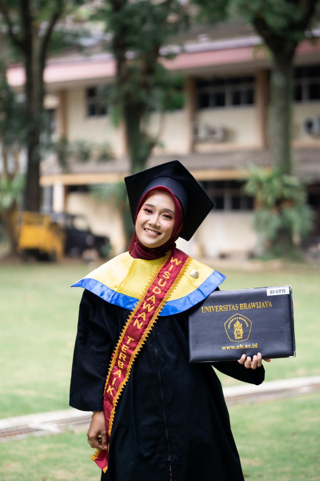 Muthi’ah Raudhatul Janna,  wisudawan terbaik dari Prodi Teknik Pengairan Fakultas Teknik (FT) Universitas Brawijaya (UB). Istimewa