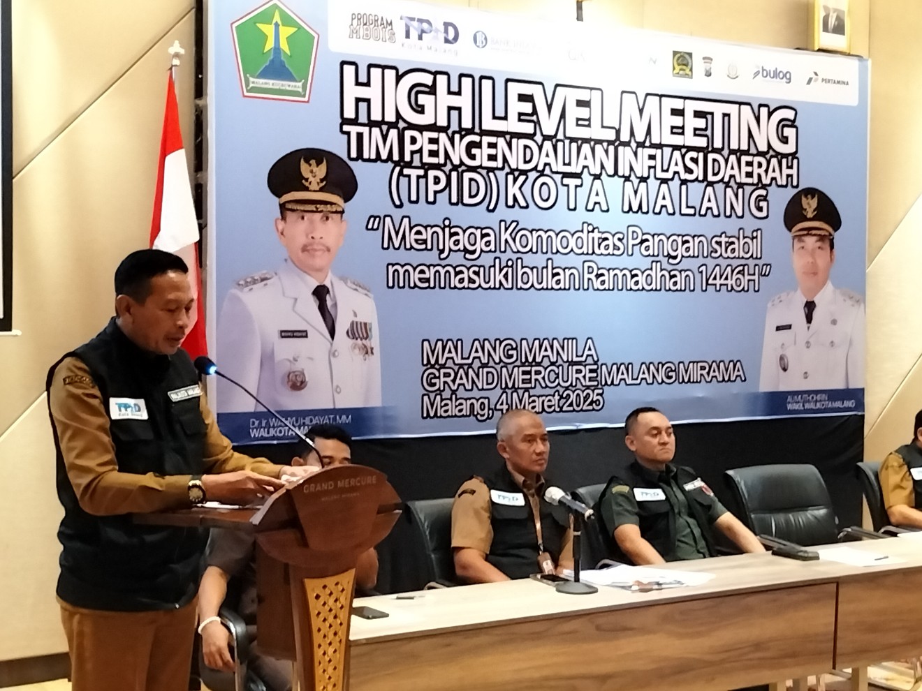 Rapat High Level Meeting (HLM) Tim Pengendalian Inflasi Daerah (TPID), Selasa (4/3). Foto: Tugusatu/Bagus Suryo