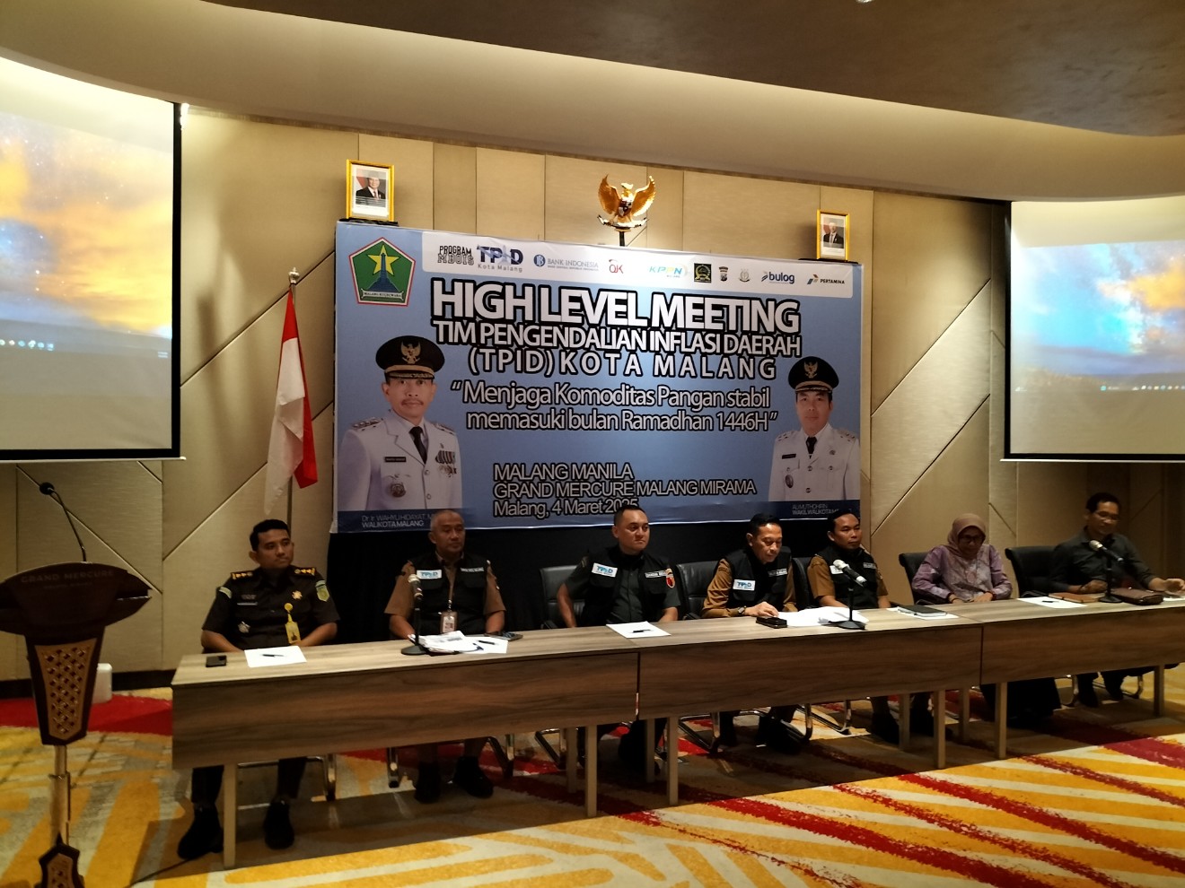 Tim Pengendalian Inflasi Daerah Kota Malang menggelar rapat pengendalian inflasi. Foto: Tugusatu/Bagus Suryo