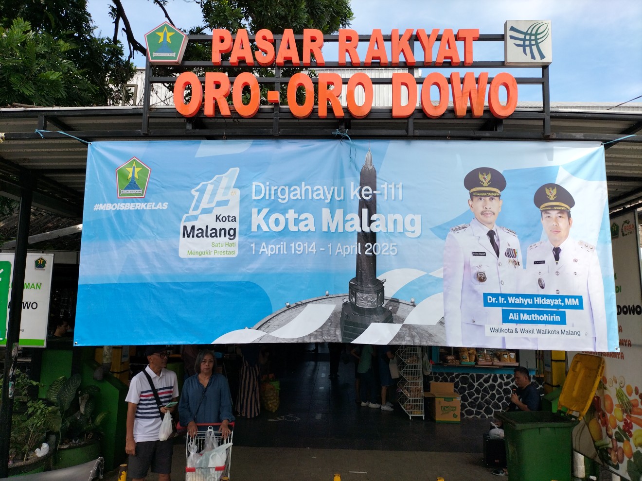 Pasar Oro Oro Dowo Kota Malang, Jawa Timur. Foto: Tugusatu/Bagus Suryo