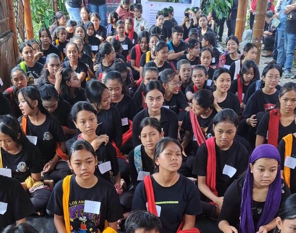 Talenta muda mengikuti audisi di Kampung Budaya Polowijen Kota Malang untuk bisa tampil dalam pembukaan Porprov IX Jatim 2025. Foto: Dok Kampung Budaya Polowijen