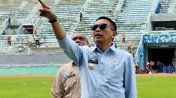 Wali Kota Malang Wahyu Hidayat memastikan kesiapan Stadion Gajayana untuk Porprov IX Jatim 2025 pada 28 Juni sampai 5 Juli 2025. Foto: Tugusatu/Bagus Suryo