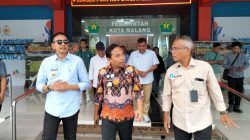 Wali Kota Malang Wahyu Hidayat, Wakil Wali Kota Malang Ali Muthohirin, dan Kepala Disporapar Baihaqi memastikan persiapan Porprov IX Jatim 2025. Foto: Tugusatu/Bagus Suryo