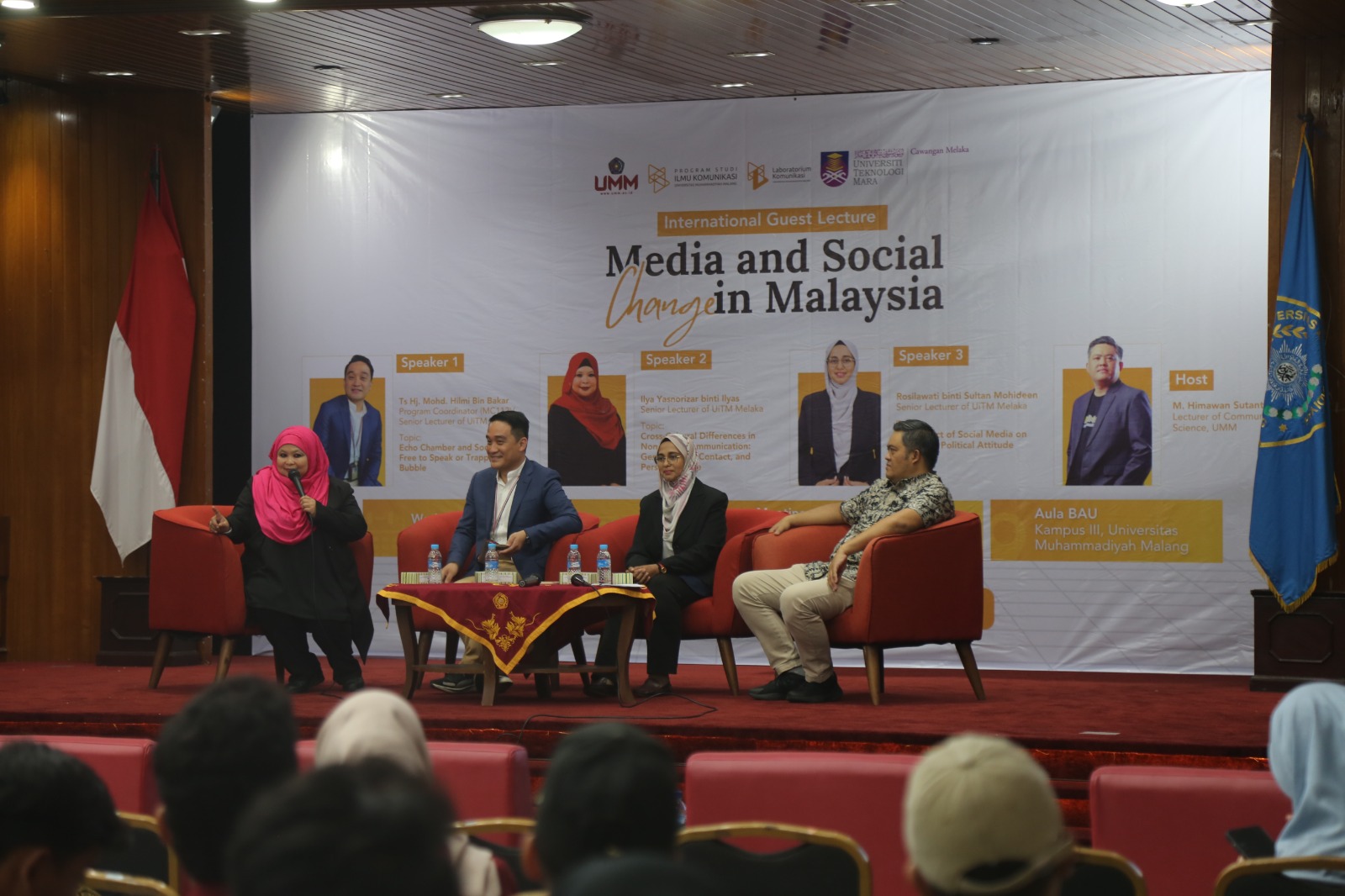 Kuliah tamu internsional bertajuk “Media and Social Change in Malaysia” yang diselenggarakan oleh Prodi Ilmu Komunikasi Universitas Muhammadiyah Malang (UMM), Minggu (4/6/2025) lalu. Istimewa