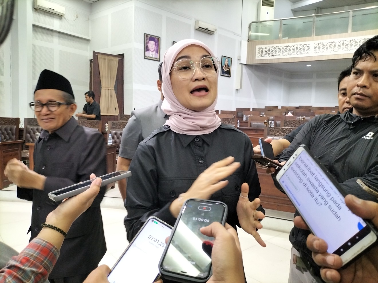 Ketua DPRD Kota Malang Amithya Ratnanggani Siraduhita mendorong peningkatan kualitas pendidikan. Foto: Tugusatu/Bagus Suryo