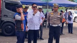 Wali Kota Malang Wahyu Hidayat (tengah) memimpin operasi sadar keselamatan dan ketertiban lalu lintas dan angkutan jalan. Foto: Tugusatu/Maghfirotul Hasanah