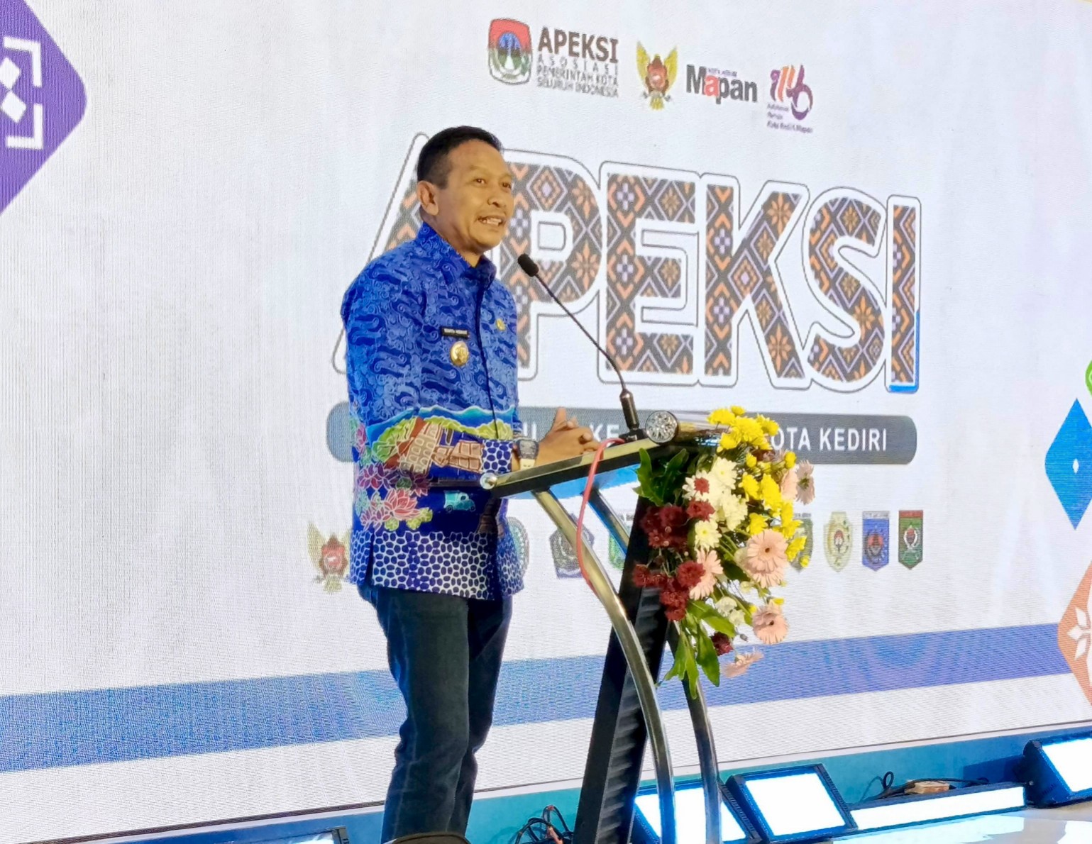 Wali Kota Malang Wahyu Hidayat saat Musyawarah Komisariat Wilayah (Muskomwil) ke-13 Apeksi di Kota Kediri, Kamis (17/7). Foto: Dok Prokompim Kota Malang