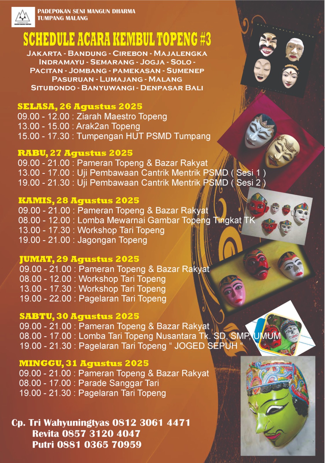 Jadwal Kembul Topeng #3 Malang