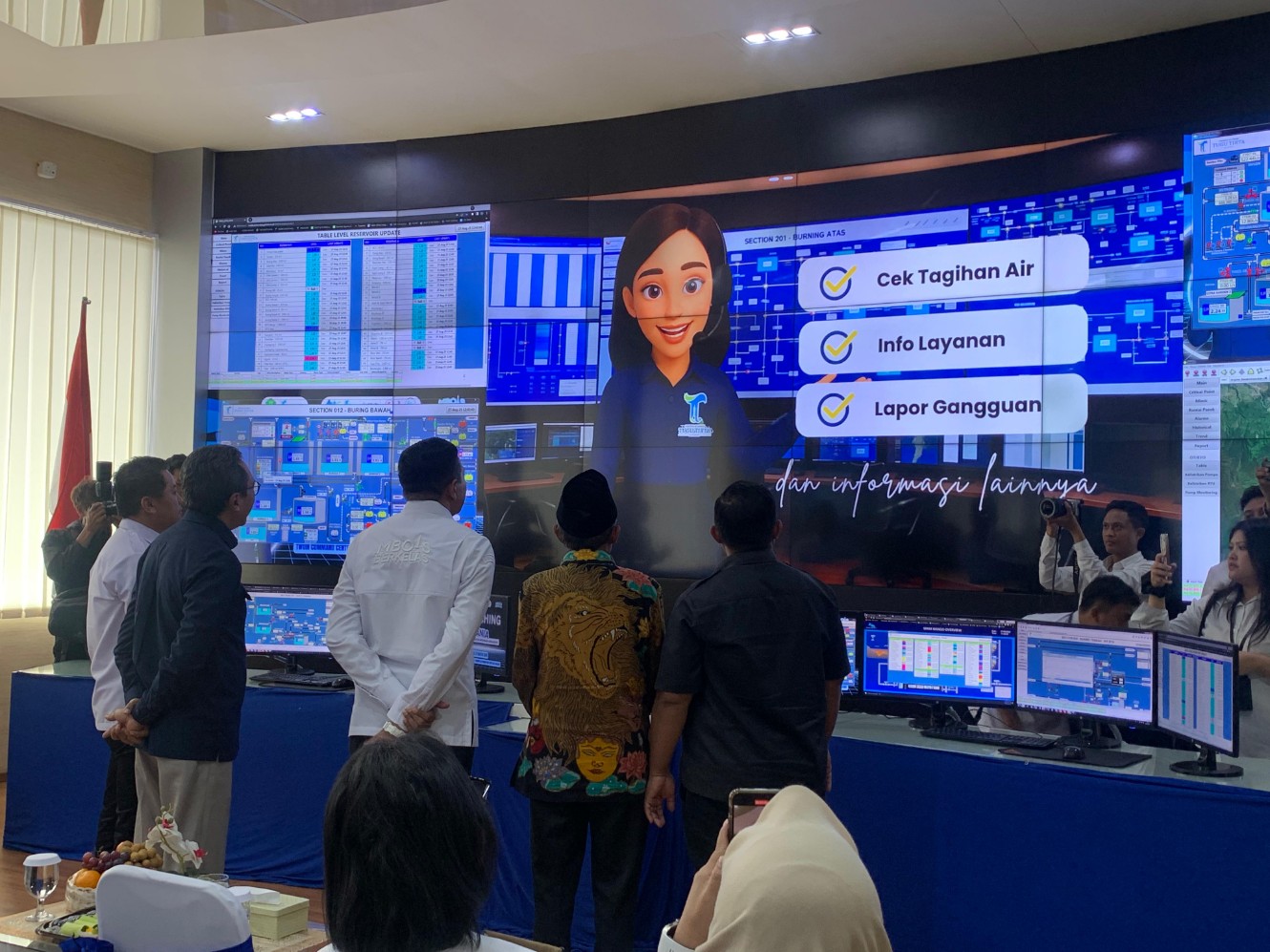 Wali Kota Malang luncurkan aplikasi chatbot berbasis AI Tugu Tirta Asisten Informasi dan Aduan (TANIA). Foto: Tugusatu/Dafa Wahyu Pratama