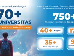 BINUS University Perluas Jaringan Global dengan 170+ Mitra Universitas di 40 Negara
