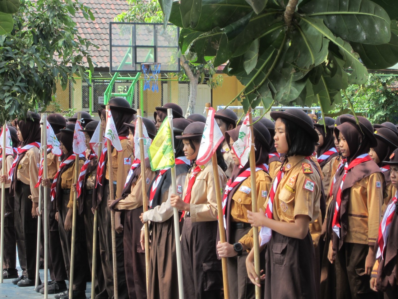 Siswa-siswi kelas 7 SMPN 24 Kota Malang mengikuti kegiatan Weekend Camp “Scout of Satya Taruna” pada Jumat–Sabtu, 12–13 September 2025. Foto-foto: dok SMPN 24 Malang