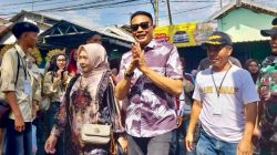 Wali Kota Malang Wahyu Hidayat hadir dalam karnaval budaya di Kelurahan Kotalama, Kecamatan Kedungkandang, Sabtu (13/9). Foto: Tugusatu/Maghfirotul Hasanah