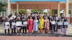 Bupati Lamongan Yuhronur Efendi mengapresiasi generasi muda berprestasi. Foto: Tugusatu/Yakub/ist