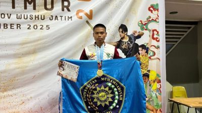 Mahasiswa Vokasi UMM Raih Juara 3 di Kejurprov Wushu 2025