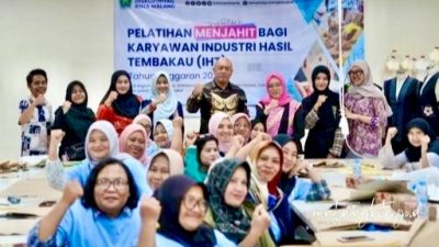 Majukan Ekraf Subsektor Fesyen, Pemkot Malang Gelar Pelatihan Menjahit untuk Pekerja Industri Hasil Tembakau