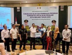 Proklim Kota Malang 2025, Lima RW Raih Penghargaan dari Wali Kota