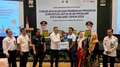Proklim Kota Malang 2025, Lima RW Raih Penghargaan dari Wali Kota