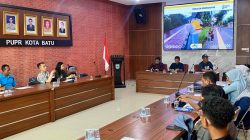 Proyek Pemasangan Box Culvert, Rekayasa Lalin Kota Batu Diterapkan di Depan SMPN 3 Beji