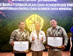 PLN NP UP Brantas Raih Dua Penghargaan Madya Aneka EBT Tahun 2025