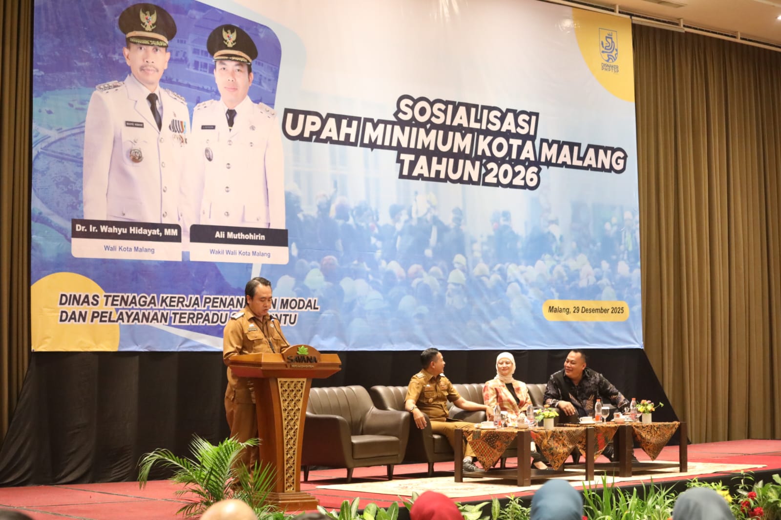Sosialisasi upah minimum Kota Malang tahun 2026. Foto: Dok. Bagian Prokompim Kota Malang