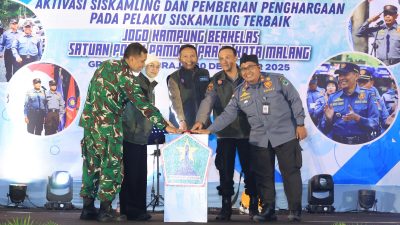 Pemangku kepentingan di Kota Malang mengaktivasi siskamling di setiap kampung sebagai ruang komunikasi warga, deteksi dini permasalahan lingkungan, serta sarana memperkuat nilai gotong royong. Foto: Dok. Bagian Prokompim Kota Malang